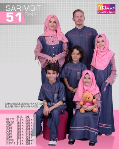 9 Rekomendasi Baju Muslim Seragam Keluarga Untuk Menambah
