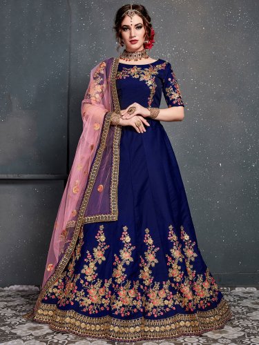 Aggregate more than 161 colour combination with blue lehenga super hot