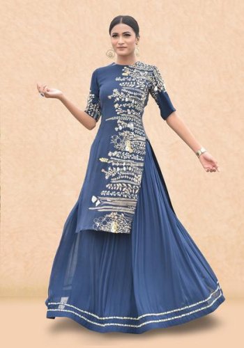 party wear lehenga kurti