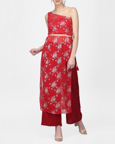 One shoulder kurti designs Clearance