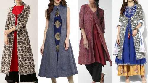 a shape kurti design with salwar