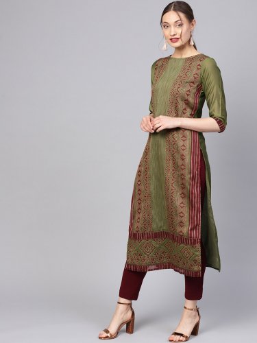 Buy Indigo Kurta Suit Sets for Women by Jaipur Kurti Online | Ajio.com-bdsngoinhaviet.com.vn