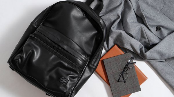 ★本革製！★PORTER ポーター クラーク デイパック オールレザー ネイビー CLERK（PORTER） ポーター クラーク デイパック 034-03197