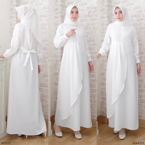 11 Rekomendasi Dress Putih Hijab Cocok untuk Berbagai Acara (2023)