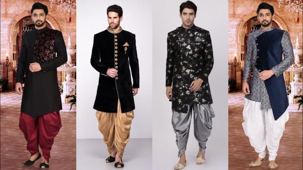Sherwanis Look Mesmerising When You Pair Them with a Dhoti(2020): 10 Sherwani with Dhoti Designs for Men That You Can Take Inspiration from!