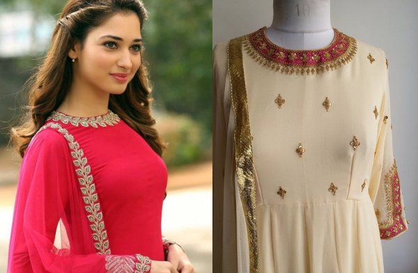 Spruce up Your Ethnic Style with These Kurtis with Embroidered Necks (2020)!