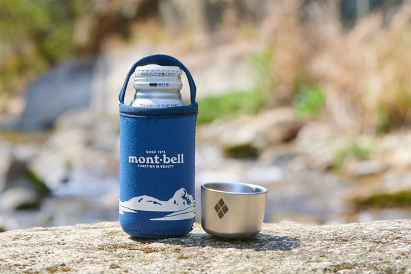 アウトドアにぴったり!アルミボトル缶の「生原酒」とmont-bell アウトドアにぴったり!アルミボトル缶の「生原酒」とmont-bell