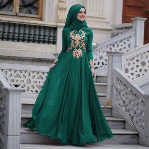 9 Pilihan Baju Muslim Motif Bunga yang Cantik dan Modis