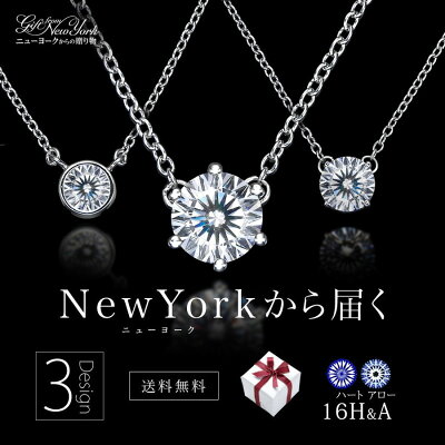 【ニューヨークから届く!】ネックレス レディース プラチナ 加工 一粒 誕生日プレゼント 結婚記念日 女性 彼女 妻 嫁 金属アレルギー 安心 ニッケルフリー 華奢 シンプル 大人 可愛い