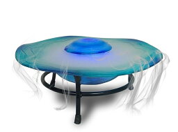 アロマファウンテン 卓上 噴水 滝のオブジェ テーブルトップファウンテン インテリア噴水 XBrand Aromatherapy Tabletop Mist Fountain Aroma Diffuser w/Inline Control, 8 Inch Tall, Blue 【並行輸入品】