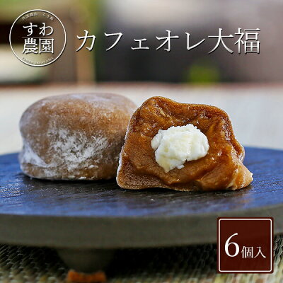 【楽天上位1%月間優良店舗】カフェオレ 大福 6個入 ホワイトデー 冬 ギフト お供え 高級 プレゼント プチギフト 内祝い 小分け お礼 職場復帰 お土産 個包装 香典 挨拶 見舞い 法要 お祝い スイーツ まんじゅう