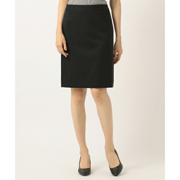 【セットアップ対応】ウォッシャブルウールストレッチ　タイトスカート／組曲（KUMIKYOKU）