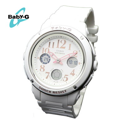 【電池交換無料チケット配布中!!安心2年保証】BABY-G(ベビージー)CASIO(カシオ)女性用 腕時計 レディース ウォッチ ローズゴールド ホワイト アナログ デジタル表示 BGA-150EF-7B【即納】【楽ギフ_包装】【コンビニ受取対象商品】【あす楽】レディス babyg