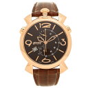 ガガ ミラノ 腕時計（メンズ） GAGA MILANO 腕時計 メンズ ガガミラノ 5098.03BW-NEW ブラウン