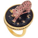 クリスチャンディオール 指輪 Christian Dior リング アクセサリー Dチャームポップ Mサイズ 指輪 レオパード ゴールド ピンク レディース クリスチャンディオール R1078 CHALQ 304