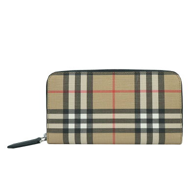 バーバリー BURBERRY ラウンド長財布 ヴィンテージチェック ジップウォレット レディース ベージュ 8016612 MS LG ZIG A7026 ARCHIVE BEIGE