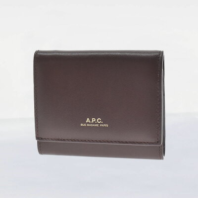 アーペーセー A.P.C. 3つ折り財布 ミニ財布 コンパクト財布 コンパクトウォレット レザー ワイン GAE VINO メンズ レディース F63453 PXBMW