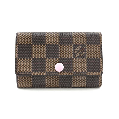 ルイヴィトン キーケース LOUIS VUITTON 6連 ミュルティクレ 6 ダミエ ローズ バレリーヌ N41624【ルイ・ヴィトン ヴィトン BOX 保存袋 紙袋付 新品】