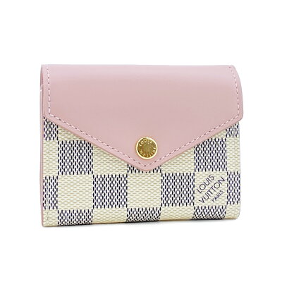 ルイヴィトン LOUIS VUITTON 財布 三つ折り コンパクト ポルトフォイユ ゾエ ダミエ アズール ローズ バレリーヌ N60292【ルイ・ヴィトン ヴィトン BOX 保存袋 紙袋付 新品】