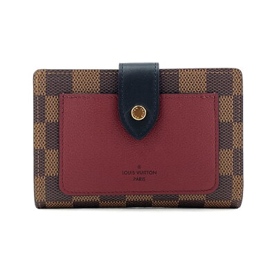 ルイヴィトン LOUIS VUITTON 財布 二つ折り ポルトフォイユ ジュリエット ダミエ エベヌ ボルドー N60381【ルイ・ヴィトン ヴィトン BOX 保存袋 紙袋付 新品】