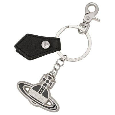 ヴィヴィアンウエストウッド キーホルダー Vivienne Westwood レディース ユニセックス 53030002 L001N N402 サフィアーノ オーブ キーリング バッグチャーム ブラック/ホワイト SAFFIANO BLACK AND WHITE ORB KEYRING 53030002-L001N-N402