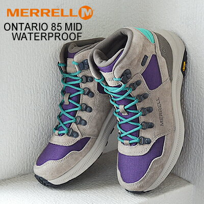 ★半額★MERRELL ONTARIO 85 MID WATERPROOF メレル オンタリオ 85 ウォータープルーフ ACAI アサイー レディース ブーツ 防水 靴 シューズ