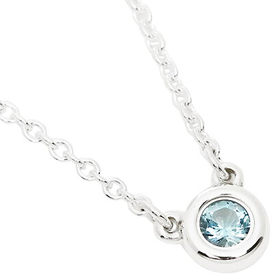 Tiffany&Co.25224884 by Elsa Perettiティファニー エルサ・ペレッティ カラー バイ ザ ヤード ペンダントラウンドカット アクアマリン 0.06カラットSILVER 925/スターリングシルバー ネックレス