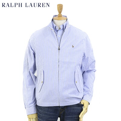 Ralph Lauren Men's Seersucker Harrington Jacket USポロ ラルフローレン シアサッカー ハリントン ジャケット スイングトップ