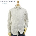 Ralph Lauren Men's "SLIM FIT" Twill Spread Collar Shirts US ポロ ラルフローレン スリム ワイドカラー 長袖シャツ (UPS)