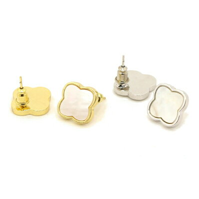 【割引・半額対象商品】黄金花 16花 ロングネックレス 1花 ピアス 【2点セット】 白蝶貝 シェル クローバー レディース ロング ネックレス フラワーモチーフ マザーオブパール 天然素材 ブランド トラベルジュエリー 楽天スーパーSALE 6月