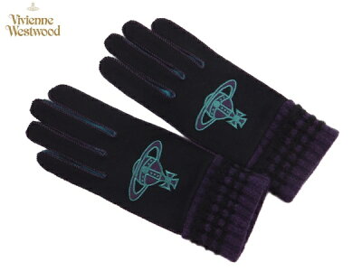 ヴィヴィアンウエストウッド Vivienne Westwood 手袋無料ラッピング指定可 明日楽対応商品 v1255 【 オーブ てぶくろ ギフト ブランド ニット 防寒 レディース 】