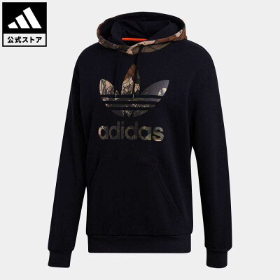 【公式】アディダス adidas 返品可 カモ パーカー オリジナルス メンズ ウェア・服 トップス パーカー(フーディー) スウェット(トレーナー) 黒 ブラック GD5956 トレーナー
