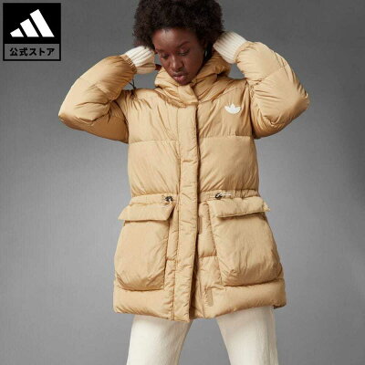 【公式】アディダス adidas 返品可 ファッション ダウン パファージャケット オリジナルス レディース ウェア・服 アウター ダウン ベージュ GU1781 ダウンジャケット eoss22ss