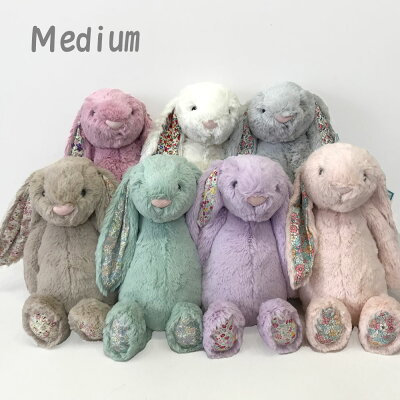 【新柄登場♪】【選べる無料ラッピング!】正規品 Jellycat ブロッサム バニー Medium ジェリーキャット イギリス シャーロット王女 ぬいぐるみ 動物 うさぎ やさしい かわいい 赤ちゃん 幼児 保育園 孫 出産 入園 プレゼント