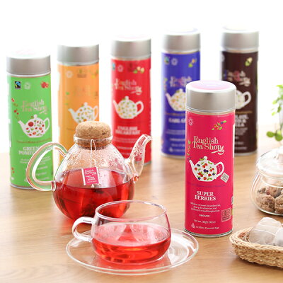 English Tea Shop オーガニックティー 15袋入り 丸缶 |イングリッシュティーショップ ギフト 有機栽培 紅茶 オーガニック ハーブティー オーガニック認証 プチギフト ティーバッグ おしゃれ