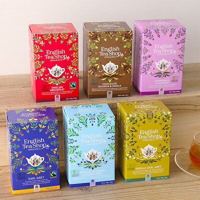 English Tea Shop (イングリッシュティーショップ) Every day Range 20袋入 【イングリッシュブレックファスト / アールグレイ / バニラアールグレイ / ホワイトティブルーベリー&エルダーフラワー】