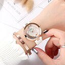 GUOU ラインストーン ホワイト ブラック ピンク ファッション腕時計 エレガント オシャレ キラキラ プレゼント かわいい カジュアル 個性的 人気
