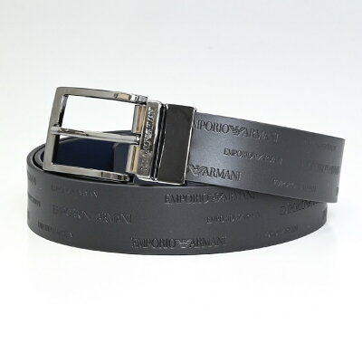 エンポリオ アルマーニ ベルト EMPORIO ARMANI メンズ ブラック 幅3.5cm ストリンガシステム対応 リバーシブル Y4S426 YTU5J 88045