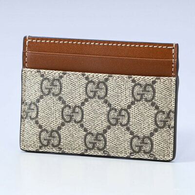 【ポイント10倍!2/4 20時から4時間限定】グッチ GUCCI カードケース メンズ レディース 名刺入れ GG スプリーム キャンバス ベージュ 233166 KLQH0 8526