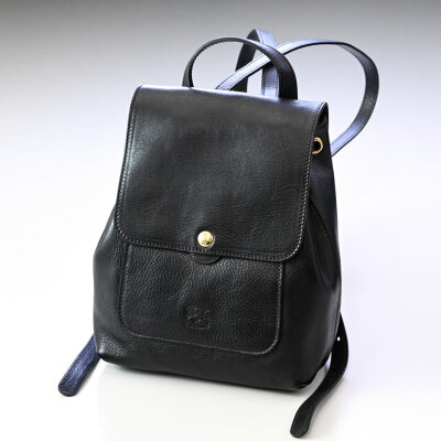 イルビゾンテ IL BISONTE リュック バッグ バックパック 2022AW レディース Mezzomonte line ネロ BBA075PV0001BK128B