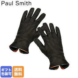 ポールスミス 手袋 ポールスミス Paul Smith 手袋 メンズ グローブ GLOVE STRIPED PIPING 028D/AG21 66 ラムスキン ダークブラウン Made in ITALY