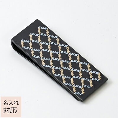 【マラソン期間10%OFF】ポールスミス Paul Smith マネークリップ LOGO ブラック MONE AGEO 1A 名入れ可有料 ※名入れ別売り 名前入れ