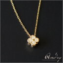 ゴールドネックレス（レディース） k18ネックレス ゴールドネックレス (RERALUy)ネックレス レディース 女性 アクセサリー 10金 K10 18金 K18 k18 イエローゴールド ・ダイヤモンド 0.08ct クローバー ネックレス rpd1270/ gold necklace