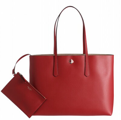 ケイトスペード KATE SPADE 2019年春夏新作 トートバッグ モリー ラージトート MOLLY 通勤バッグ ポーチ付き レッド系 PXRUA171 0018 611