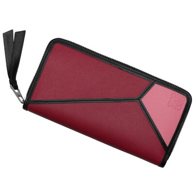 ロエベ LOEWE 2019年春夏新作 パズル 財布 レディース PUZZLE ZIP AROUND WALLET 長財布 ローズ系 マルチカラー 122N30XF13 0024 6963