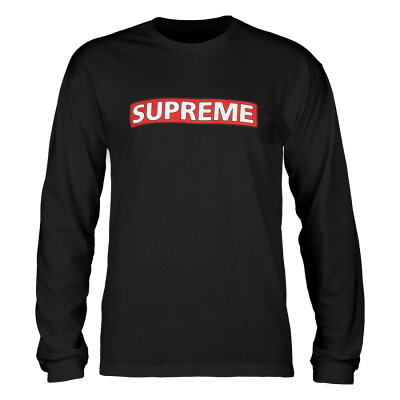 【POWELL PERALTA パウエル・ペラルタ】SUPREME L/S SHIRT BLACKロングスリーブTシャツ ブラック シュプリーム ロンT 長袖 スケートボード スケボーsk8 skateboard【18FW】(CP)