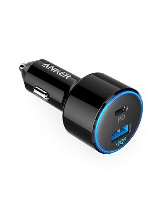 Anker PowerDrive Speed+ 2-1 PD & 1 PowerIQ 2.0(Power Delivery&PowerIQ 2.0対応 2ポートカーチャージャー 48W) iPhone/iPad/Galaxy/Xperia その他Android各種対応