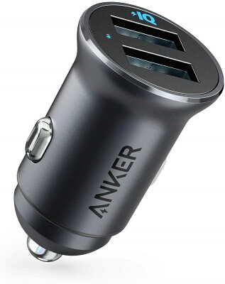 Anker PowerDrive 2 Alloy(24W 2ポートカーチャージャー)【PowerIQ搭載 / コンパクトサイズ】iPhone、Android、IQOS対応