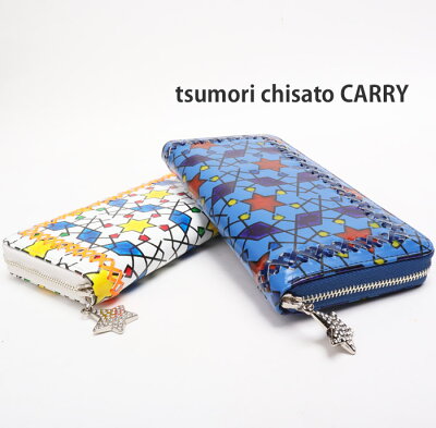 セール 40%OFF ツモリチサト 財布 サイフ ハンドクロスステッチ ラウンドファスナー長財布ツモリチサト キャリー【tsumori chisato CARRY】57587 20220624