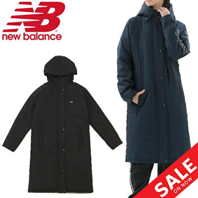 ベンチコート 中綿 ロング丈 レディース アウター/ニューバランス Newbalance NB Sport パデッド ロングコート/防寒着 スポーツウェア 女性 普段使い シンプル ウィンターコート/JWJP1215【ギフト不可】